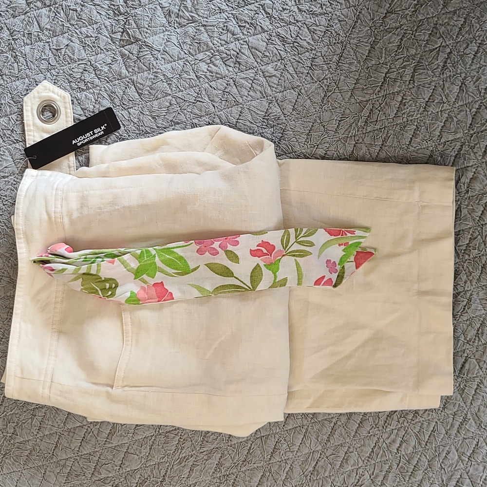 New August silk pants